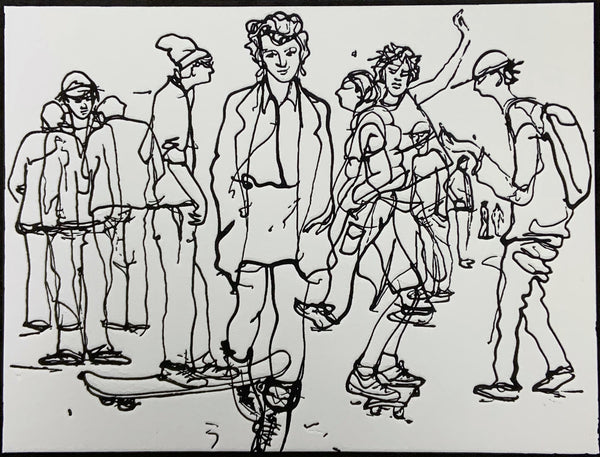 Walking, Skating, Txting